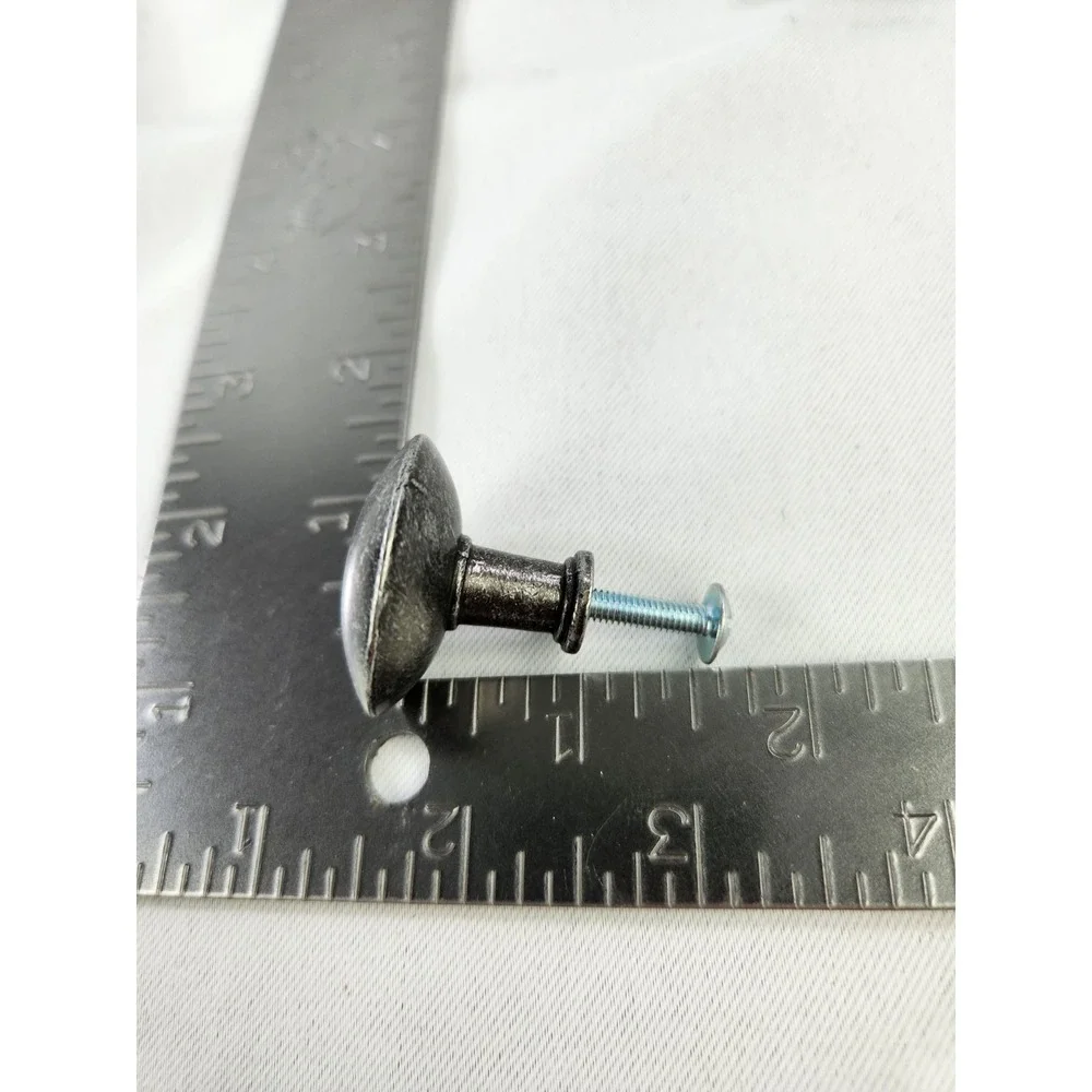 13 IKEA HEMNES ? Drawer Knobs Pull Handles with screws Large HEAVY Blk Silver